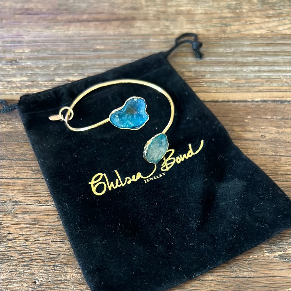 Pretty Blue Druzy Bracelet